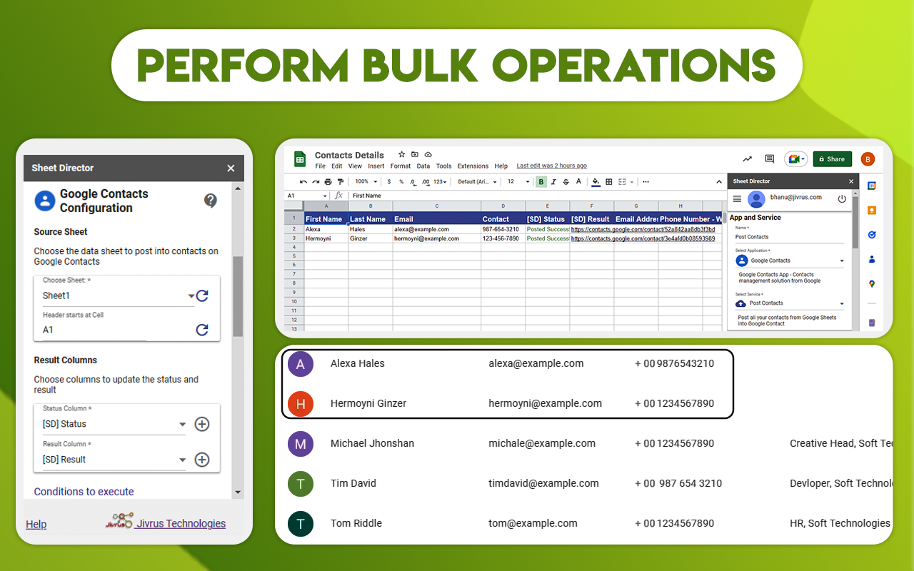 screenshot of Sheet Director